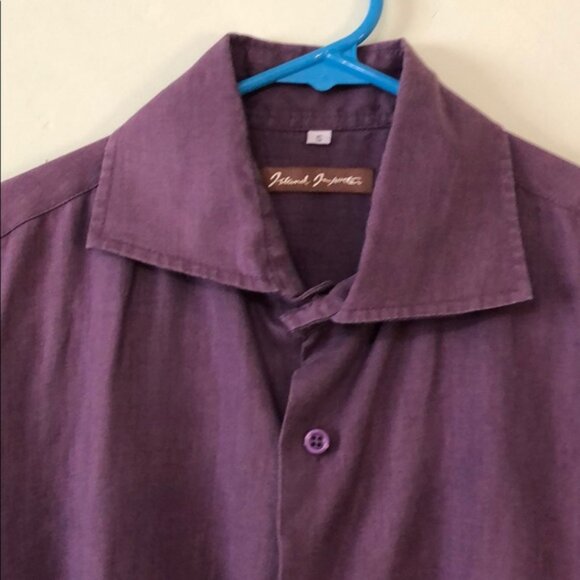 Island Inn Man or womans purple dress shirt - Picture 2 of 5